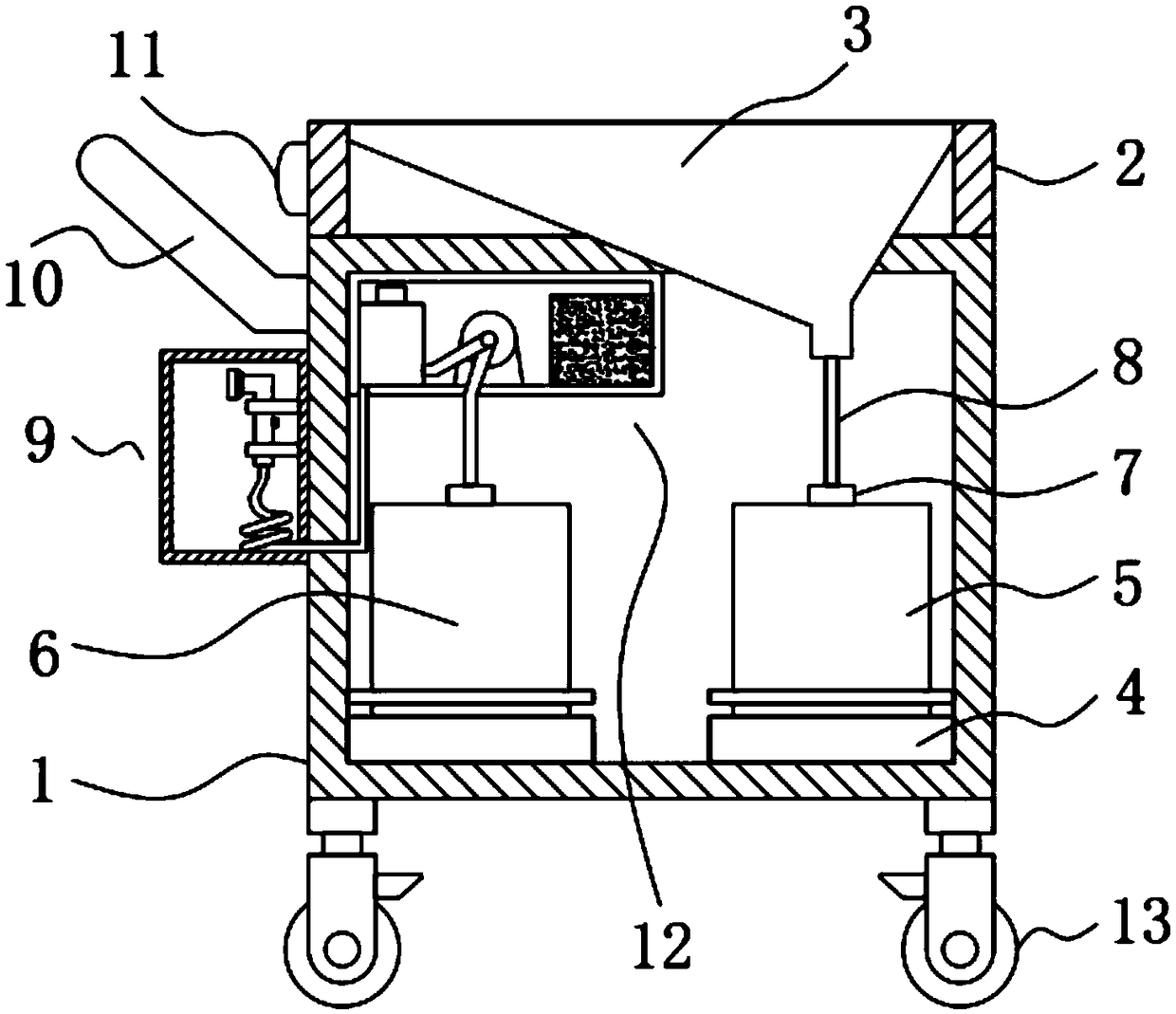 Preoperative nursing device for emergency surgical tibia and fibula fracture