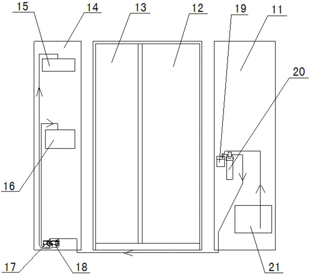 Refrigerator water supply system and refrigerator