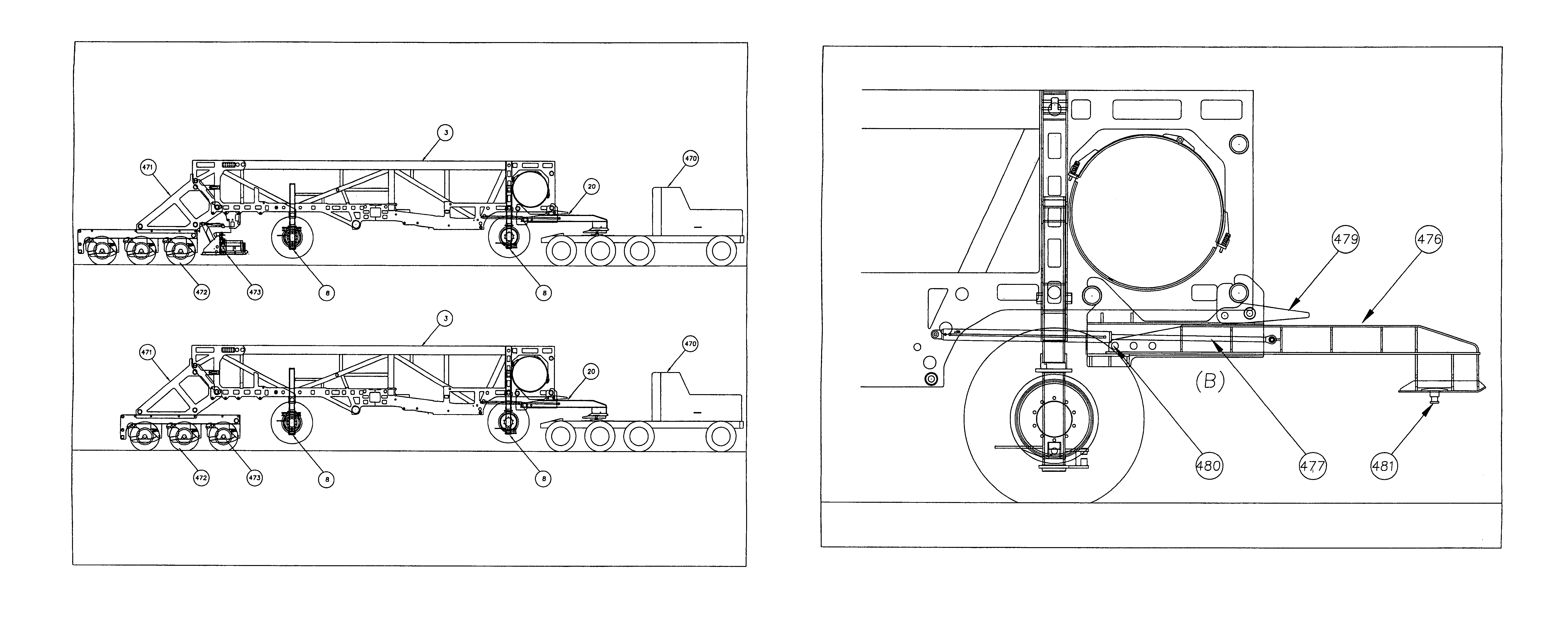 Hot in-place asphalt recycling machine