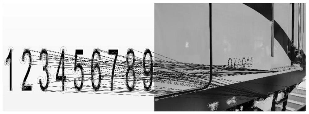 Urban rail train number image positioning method