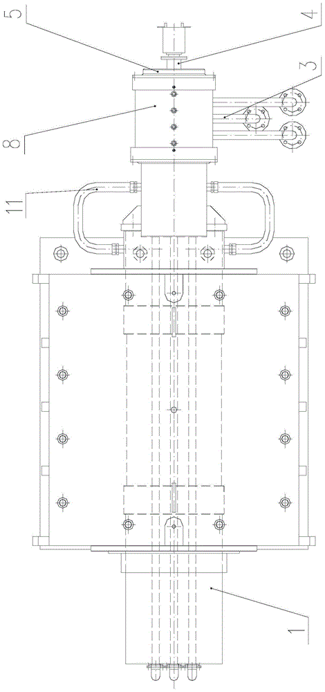 Passive shaft device of bag turner with circuit channel and air system and method of use thereof