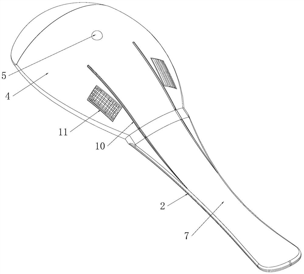 Spoon-shaped detachable scraping therapy device