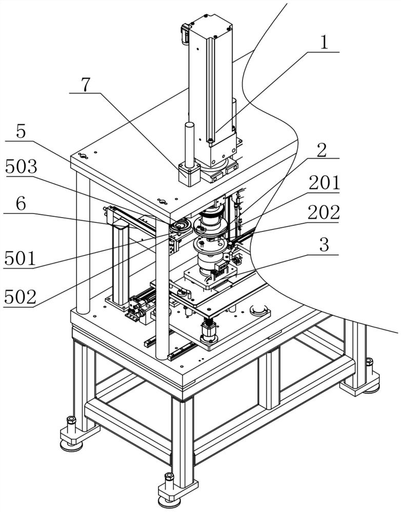 Multi-point type spin riveting mechanism