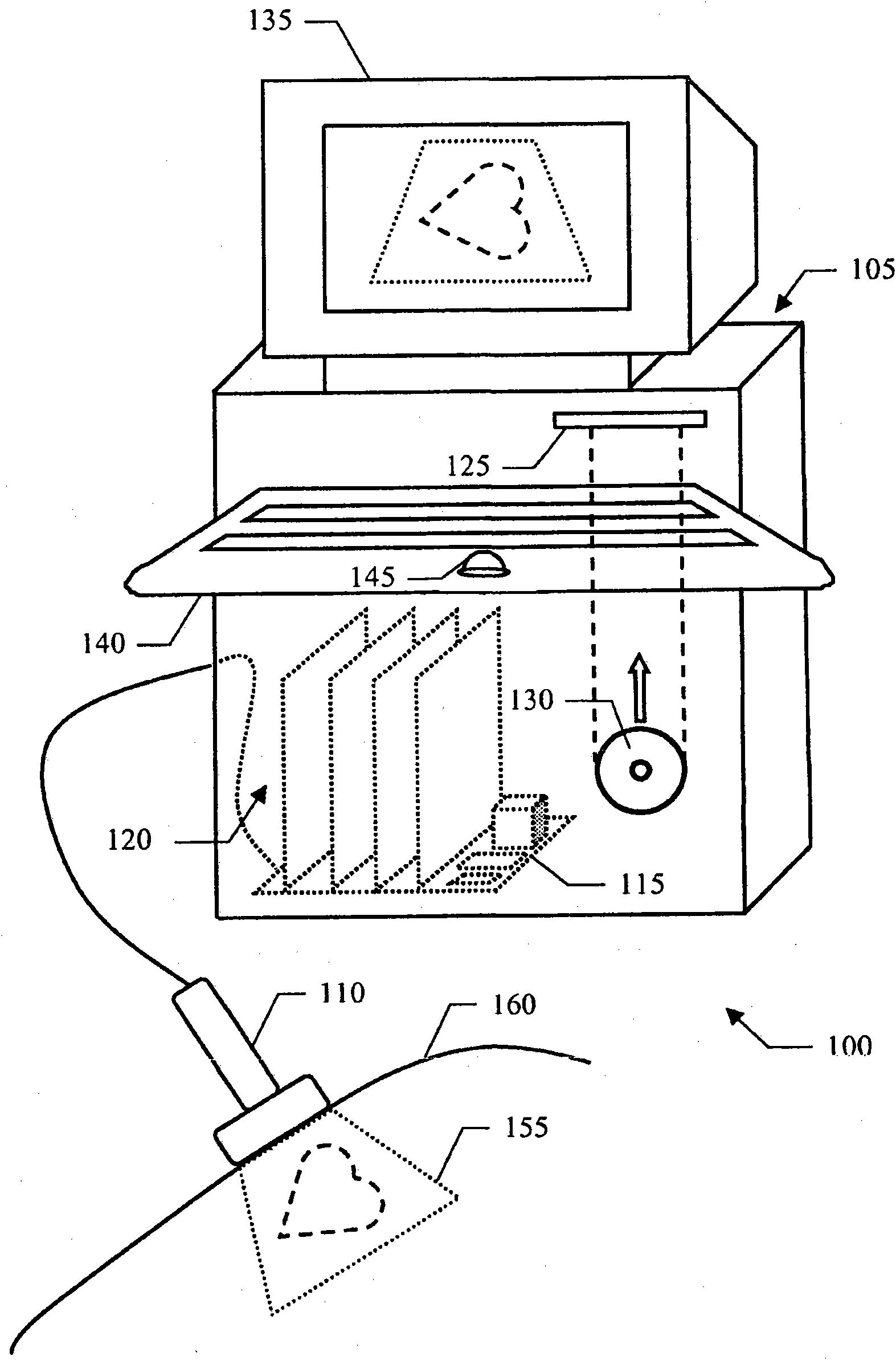 Quantification analisys of immobilized contrast agent in medical imaging applications