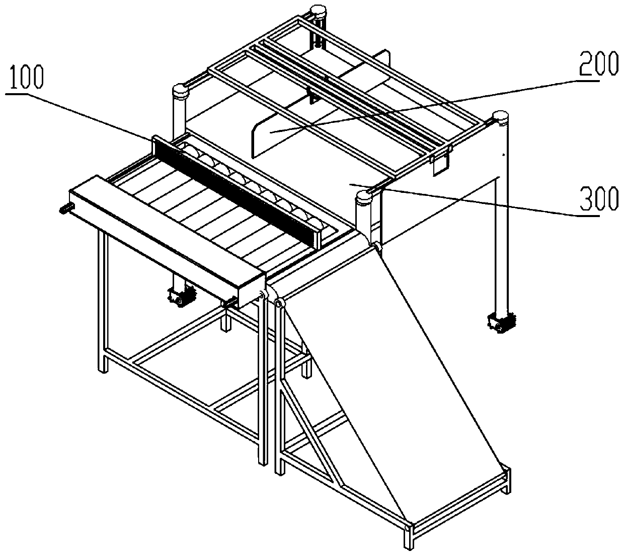 Automatic stacking production line for special-shaped silicon steel sheet