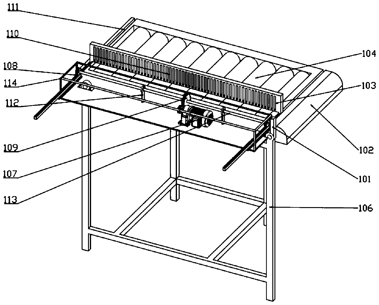 Automatic stacking production line for special-shaped silicon steel sheet