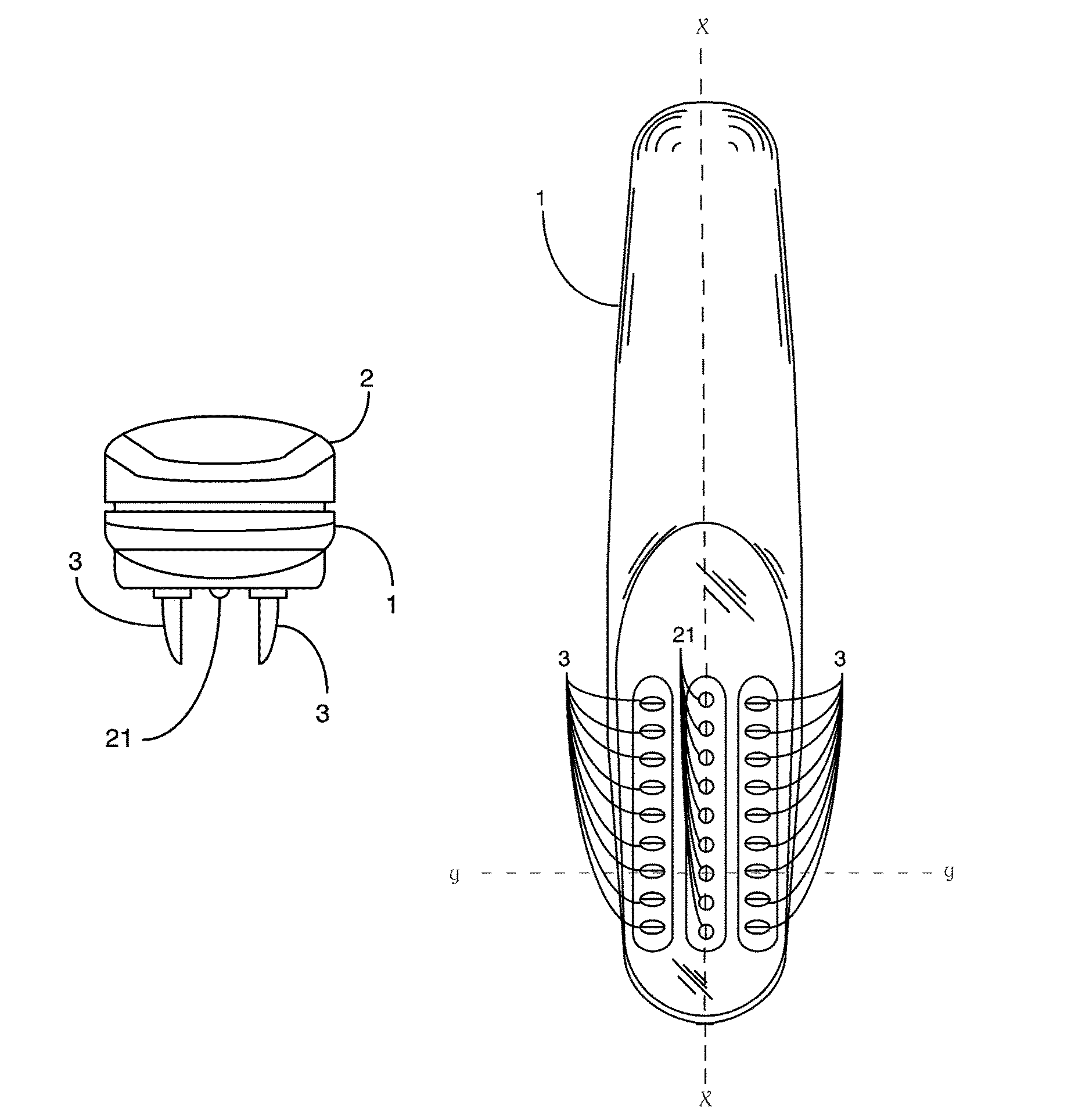 Apparatus and method for stimulating hair growth