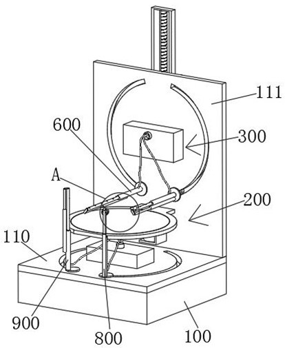 Paint spraying robot for mechanical parts