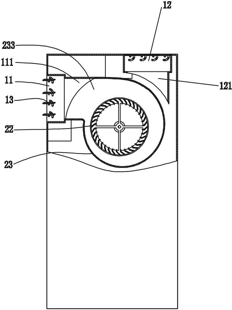 Twin-air-outlet air conditioner with swingable air duct