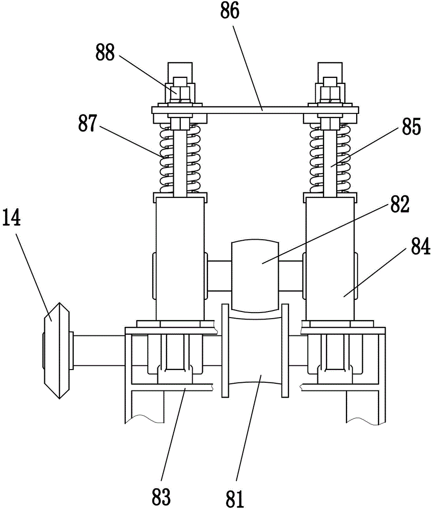 Continuous processing device for bamboo filament bundle