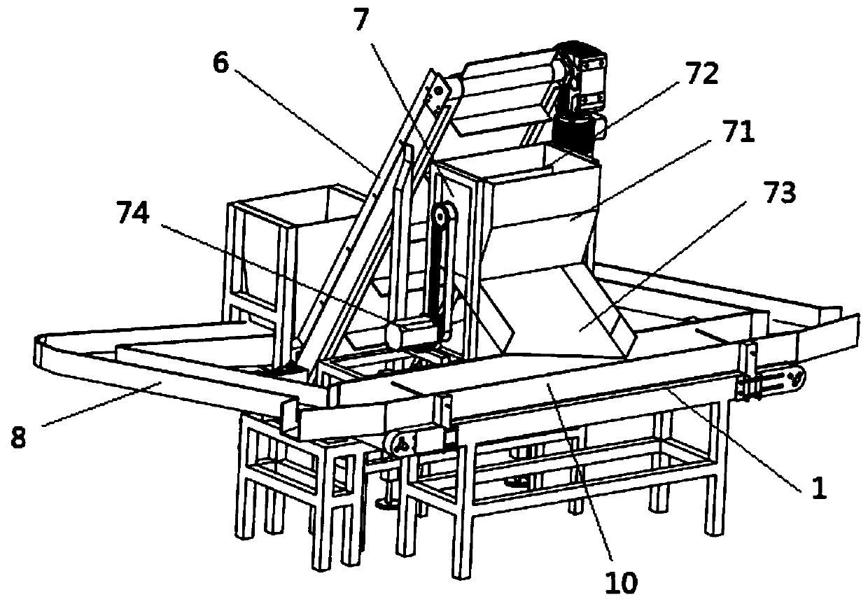 Fish head and tail directional conveying device