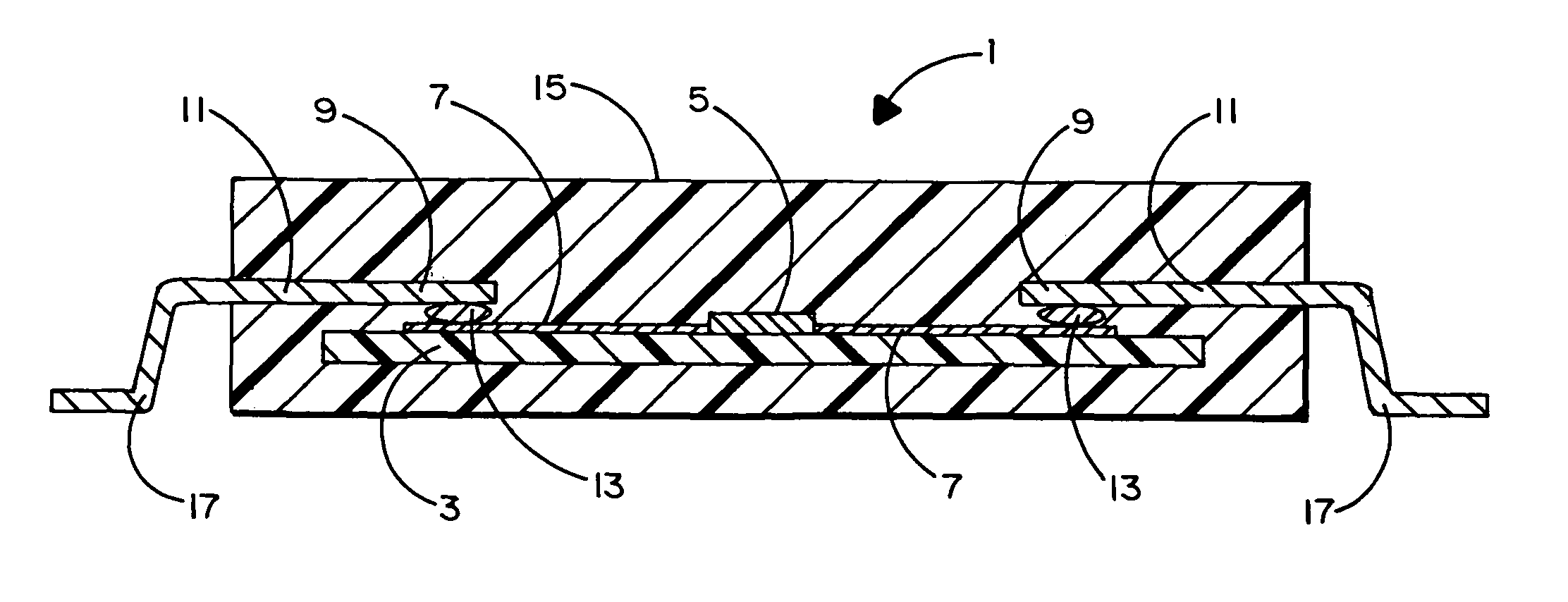 Encapsulated leadframe semiconductor package for random access memory integrated circuits