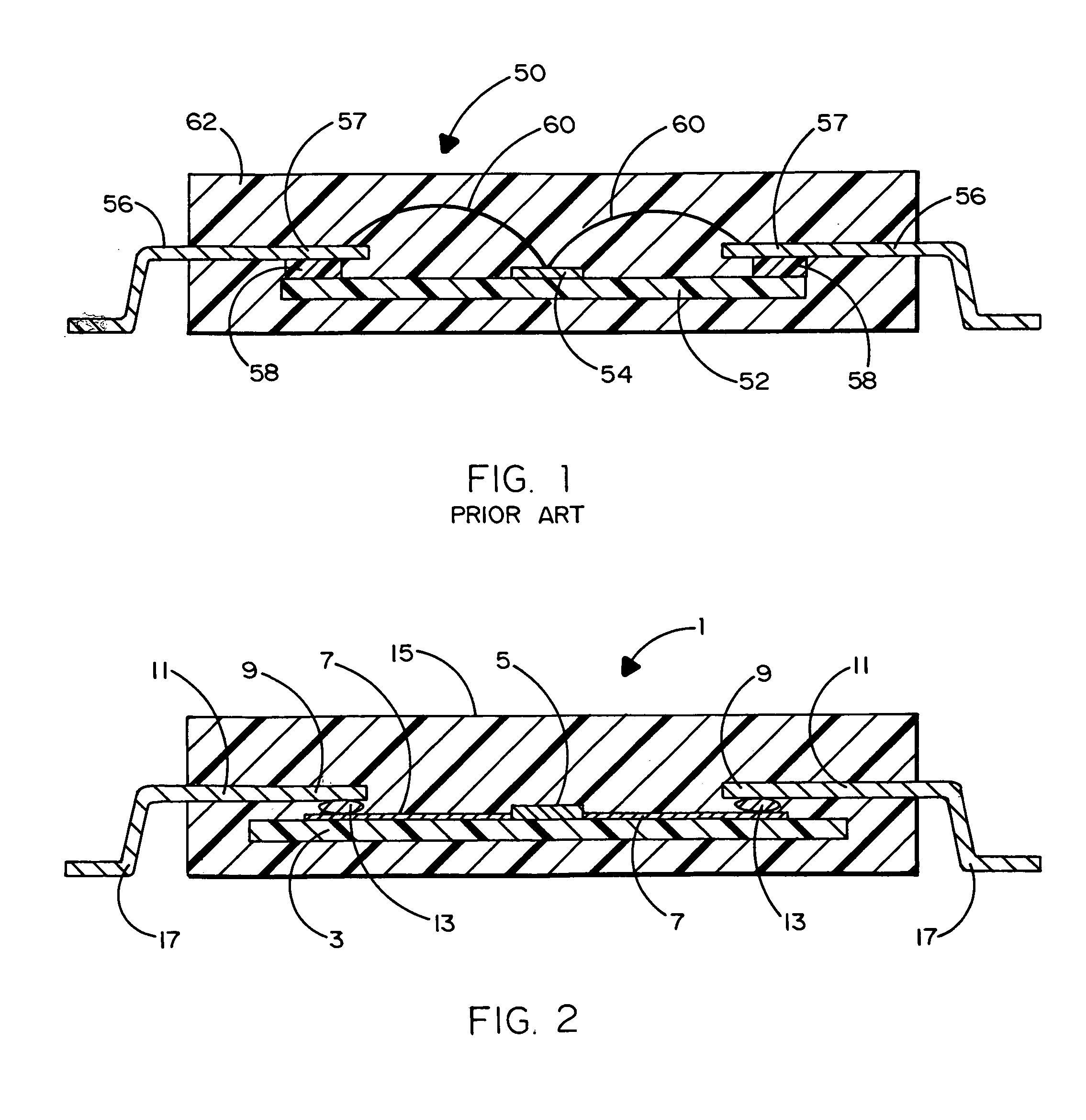 Encapsulated leadframe semiconductor package for random access memory integrated circuits