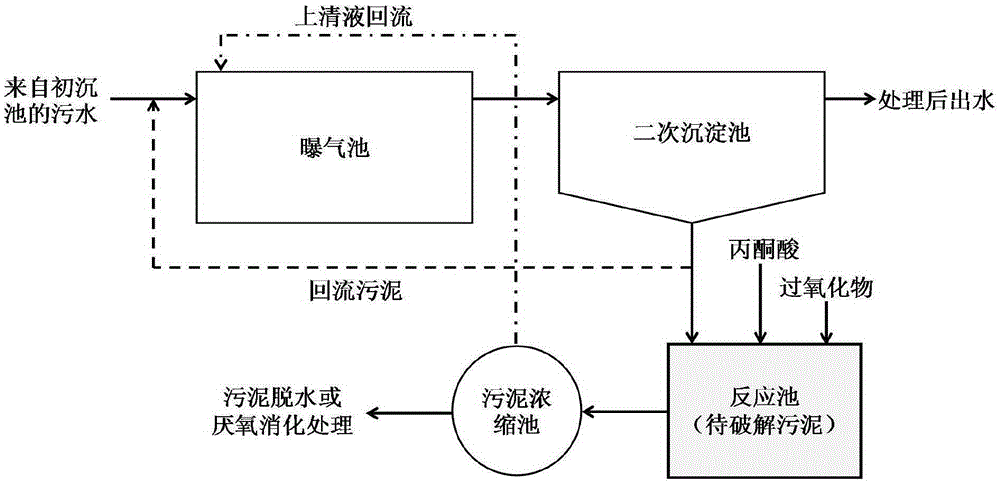 Method for cracking sludge by virtue of singlet oxygen