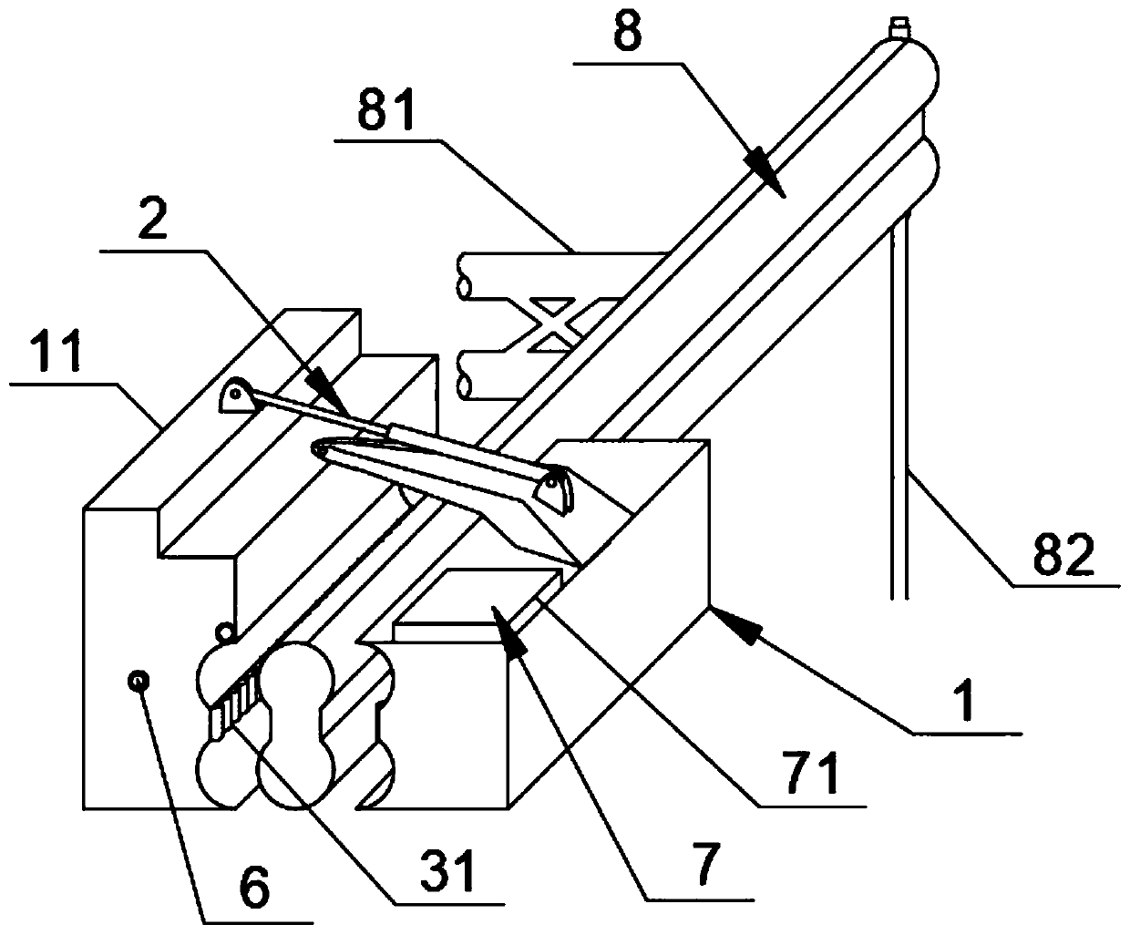 Device and method for polishing and coating arch ribs of concrete-filled steel tube arch bridge