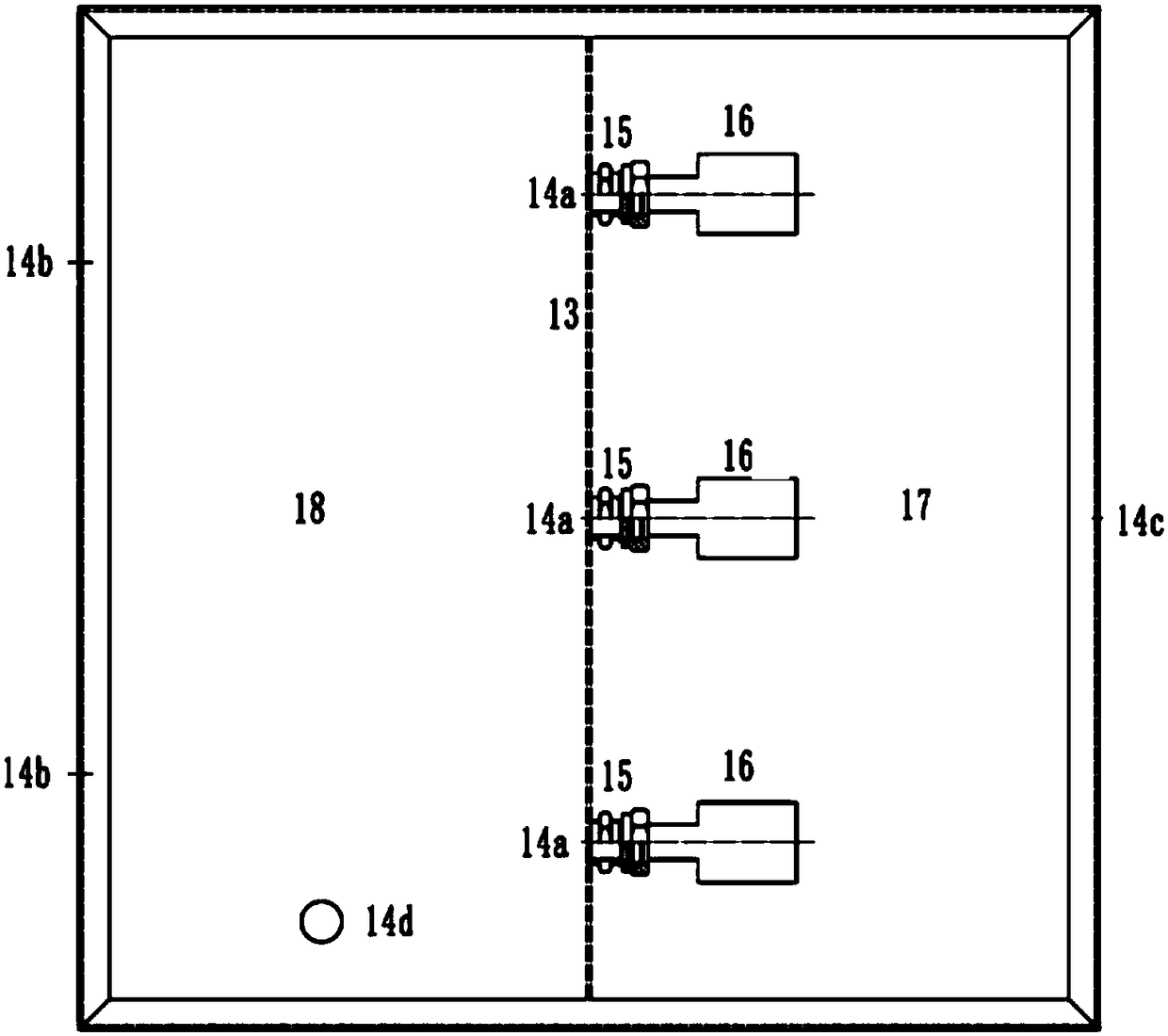 Pressure stabilizing and pressure difference controlling system for rock joint whole-shear seepage coupling test