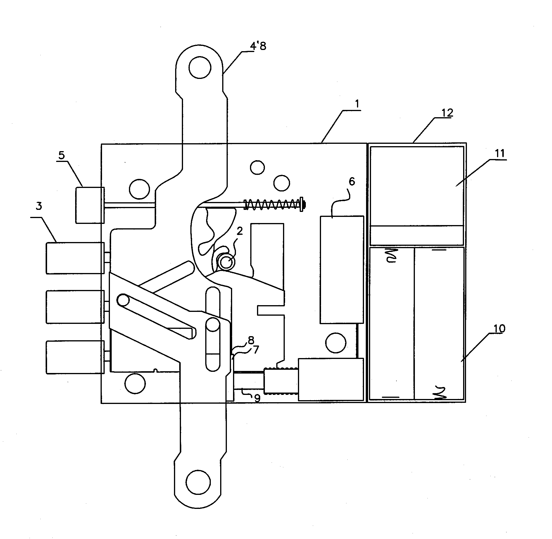 Mechanical safe-guard chain door lock provided with password remote control device