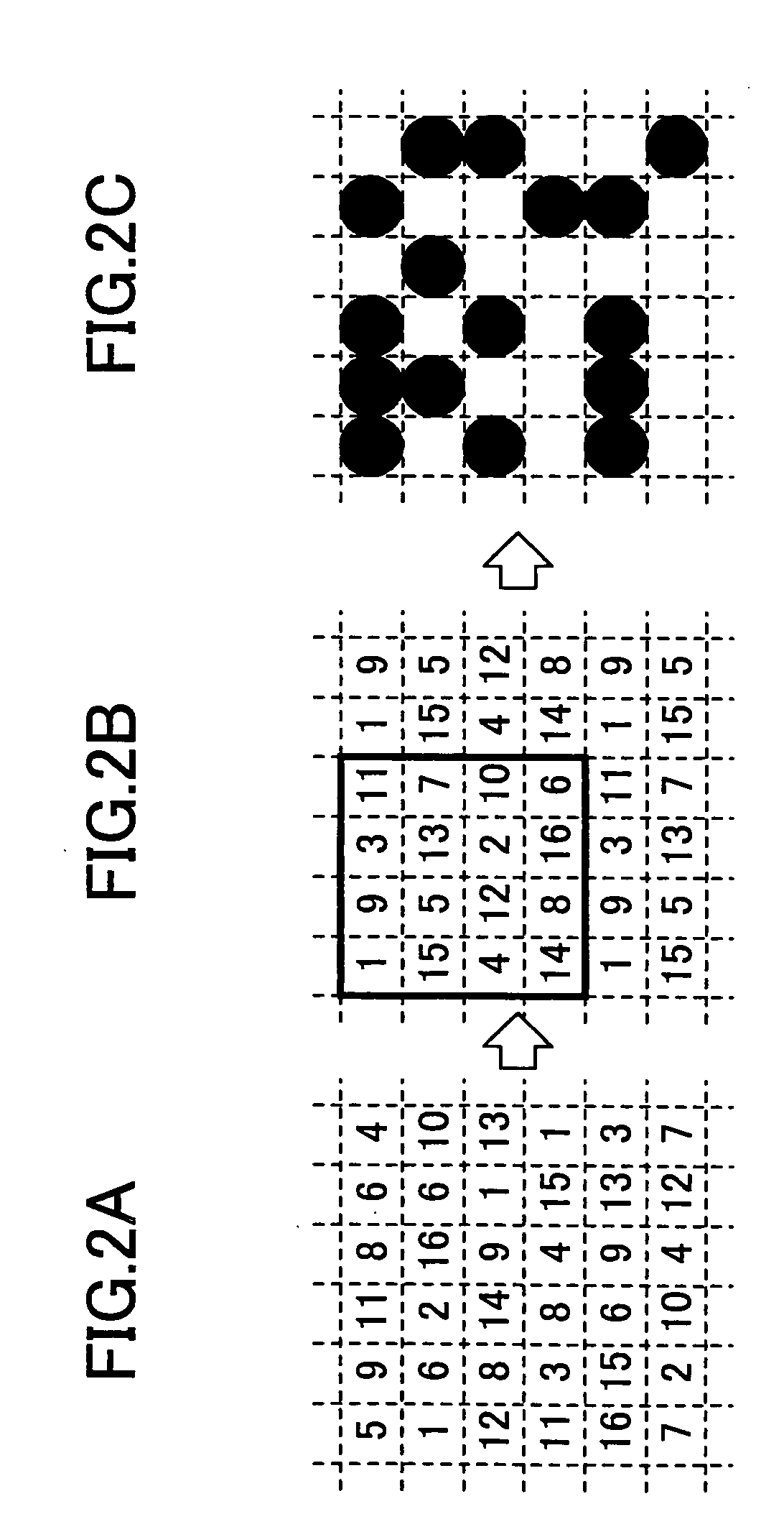 Threshold value matrix, image processing apparatus, image forming apparatus and printer driver