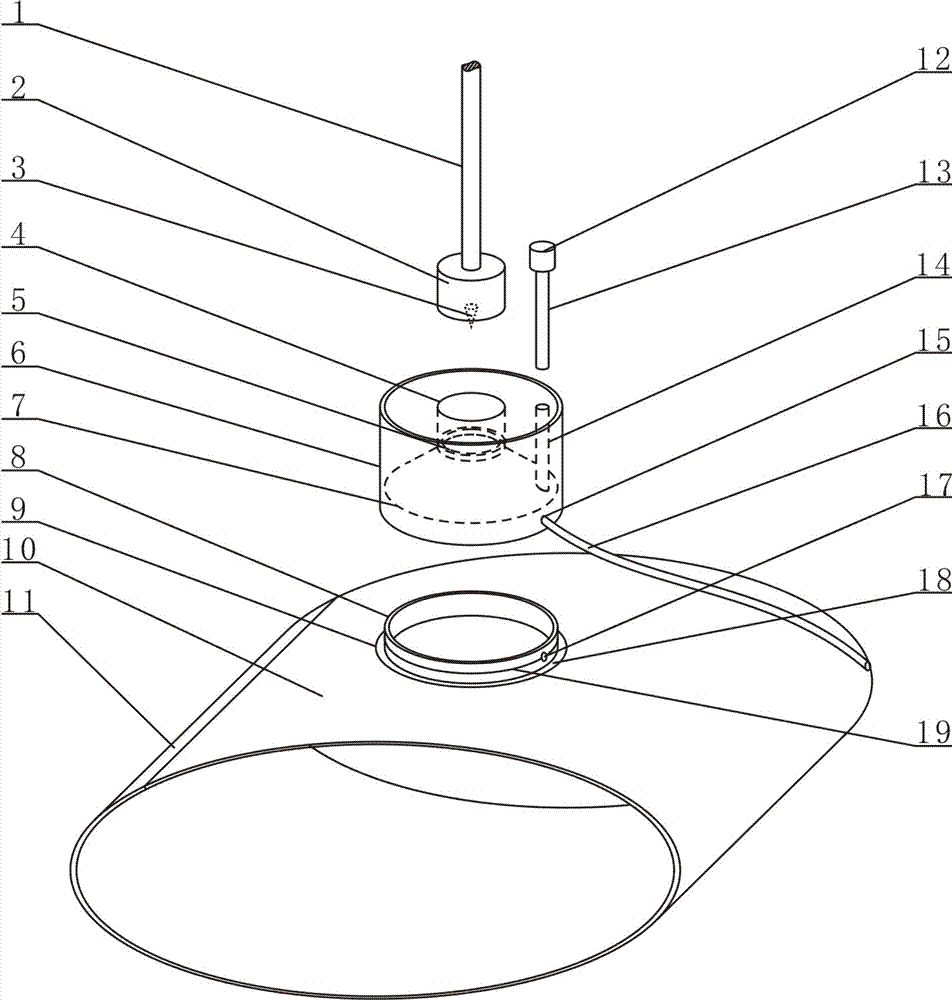 Special fetal membrane breaking device for cesarean operation room