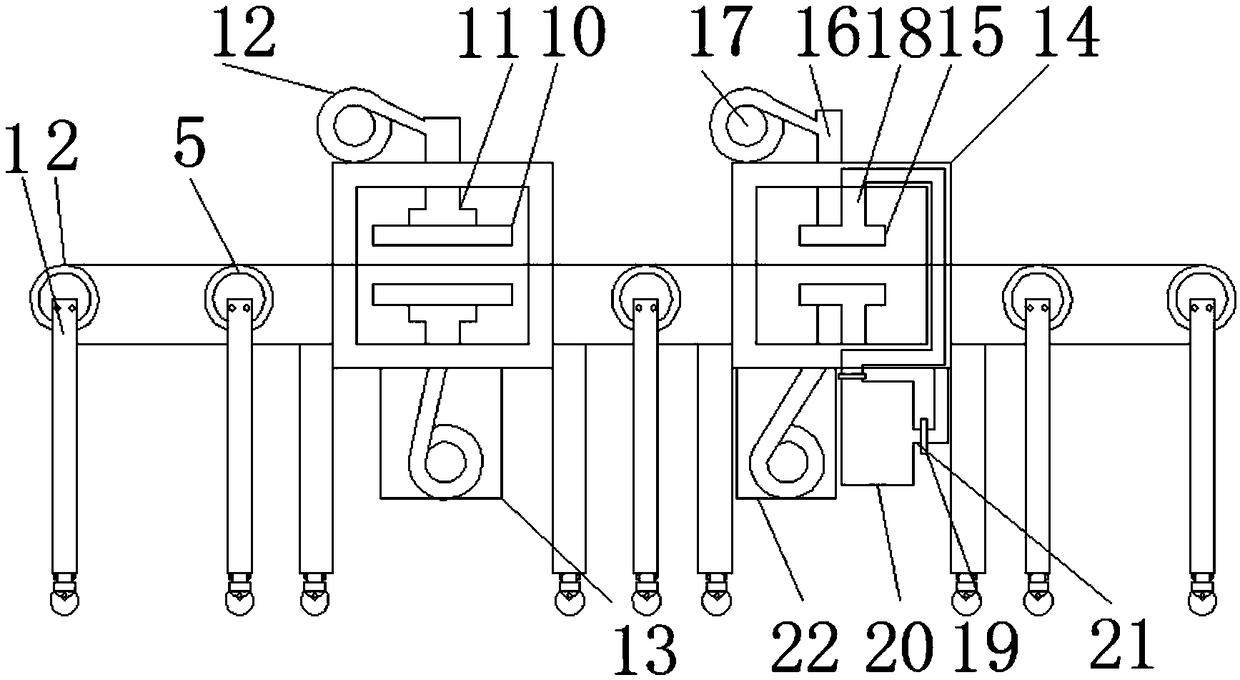 Cleaning device with drying and dust removal functions for clothing fabric