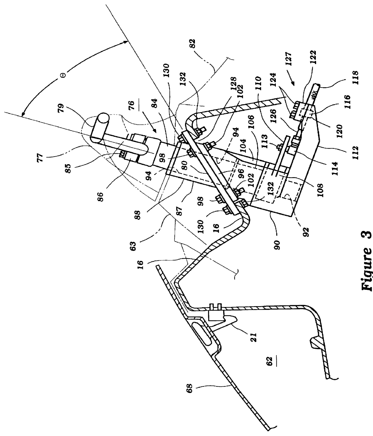 Mounting assembly for watercraft steering operator