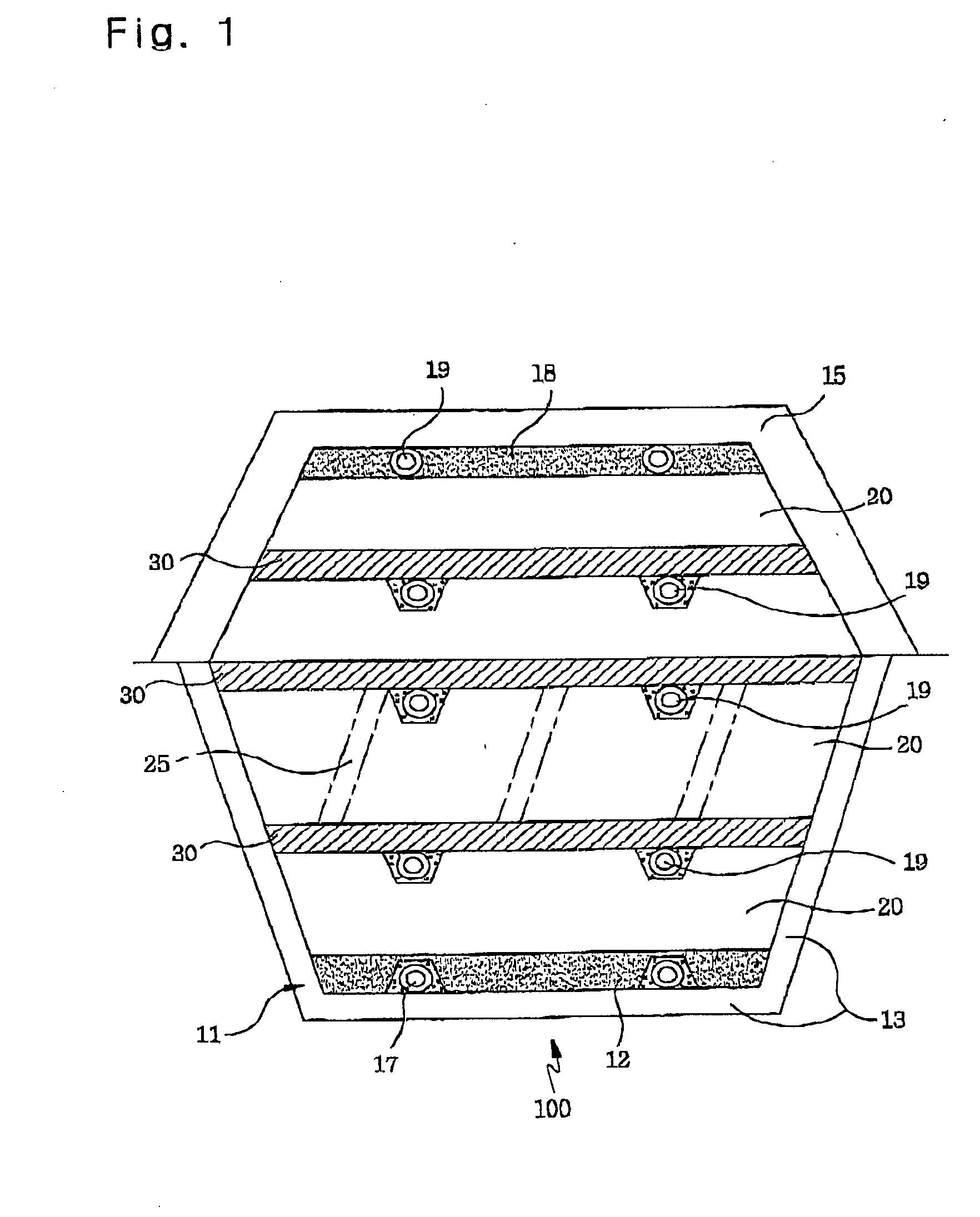 Landfill structure using concept of multi-layered reactors and method for operating the same