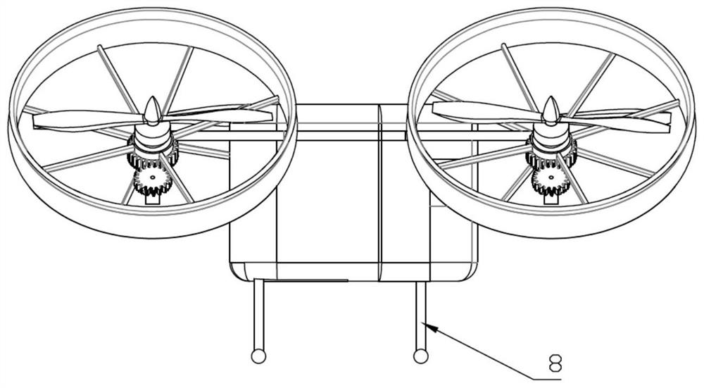 Air-ground unmanned vehicle shared by wheels and duct