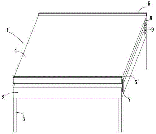 Computer desk used on bed