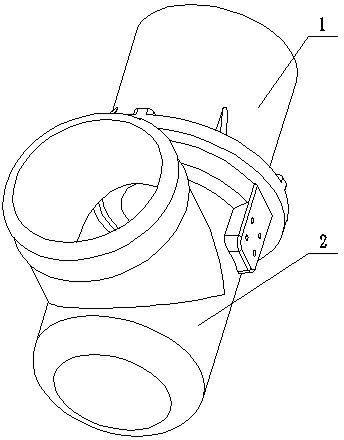 Multi-directional split type irrigation water outlet