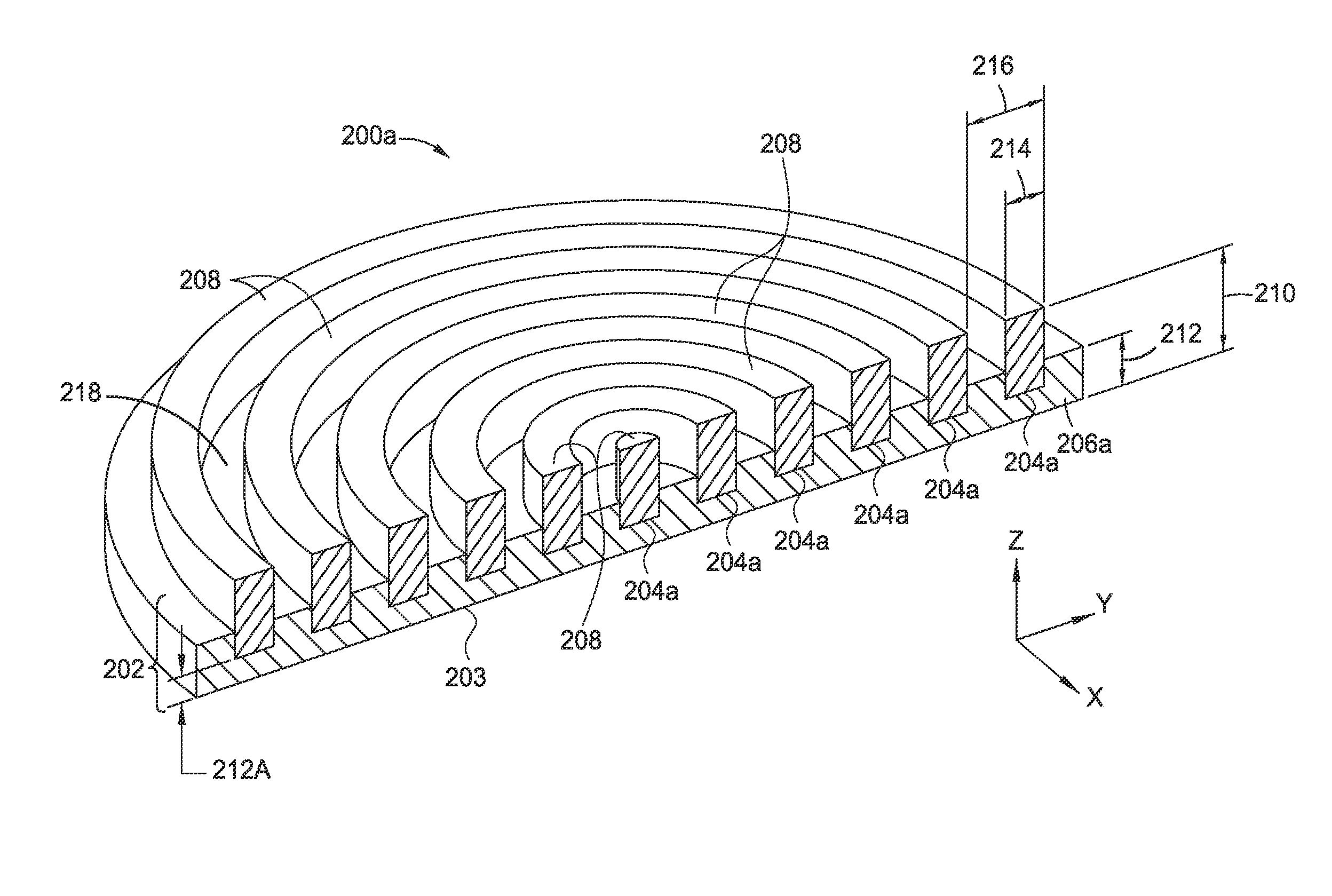 Polishing pads produced by an additive manufacturing process