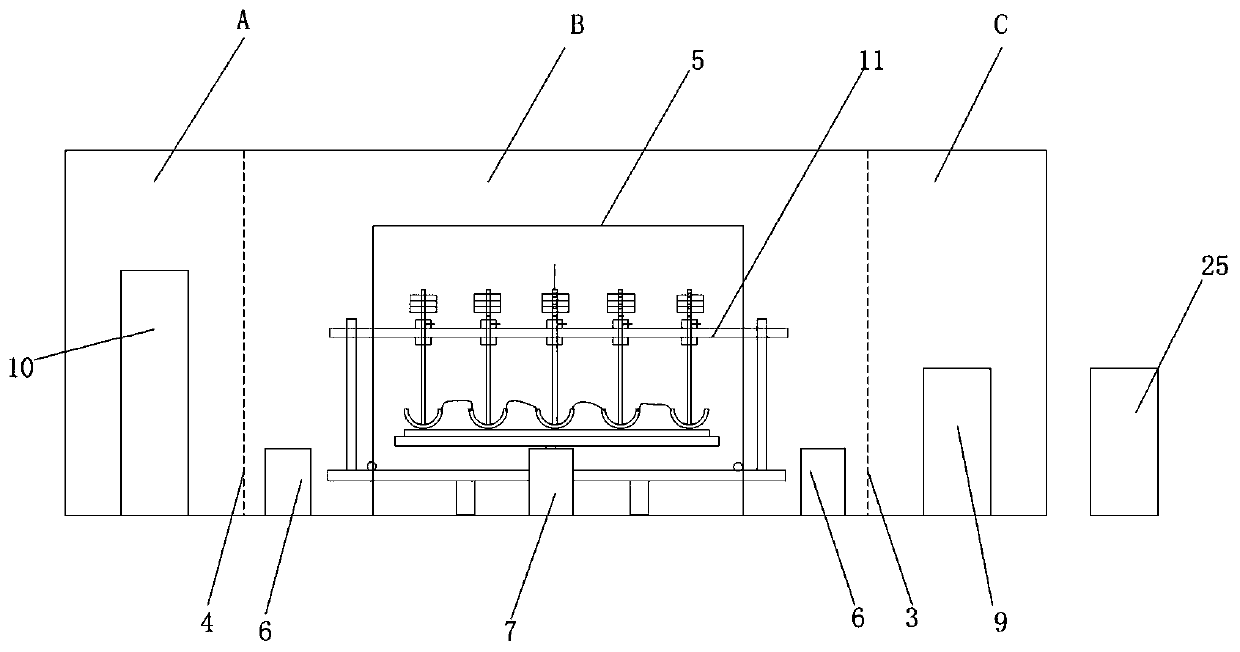 Contact state and humidity adjustable cable water-blocking buffer layer structure simulation test system and method