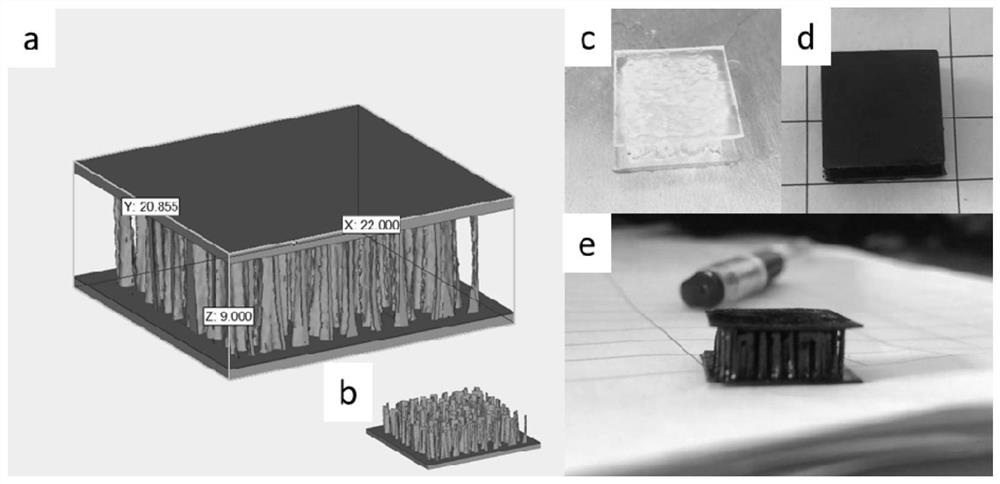 Bionic light heat insulation sandwich structure and preparation method thereof