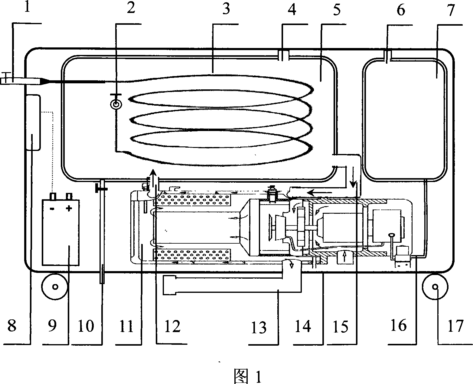 Fumigation medicament vaporization administration device