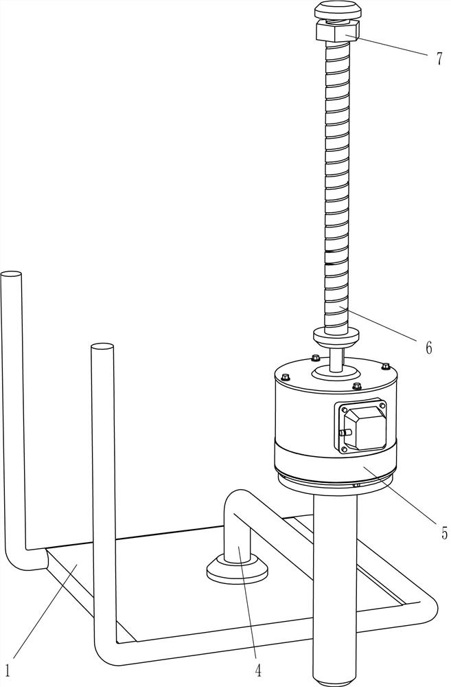 Discharging device for iron sheet bending