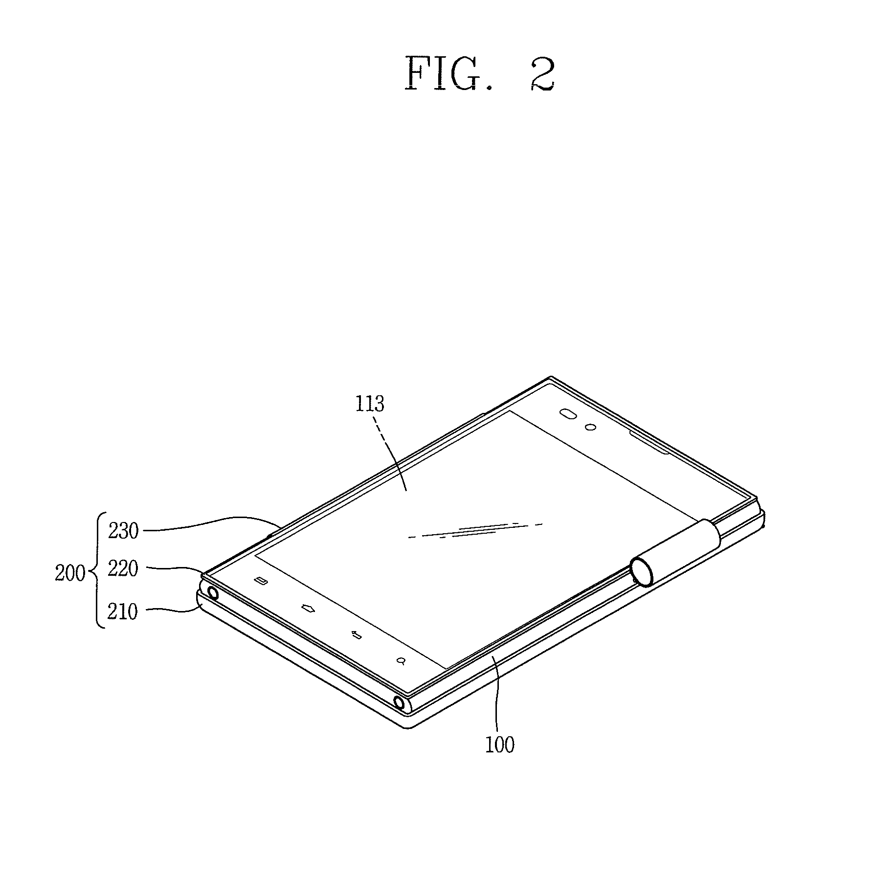 Pouch and portable electronic device received therein
