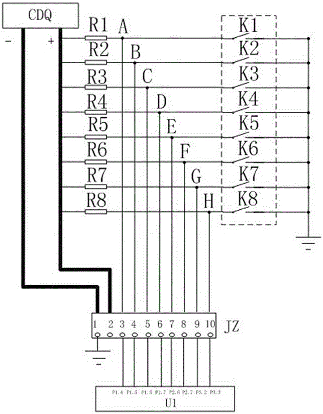 Portable substation grounding wire status monitoring device and its implementation method