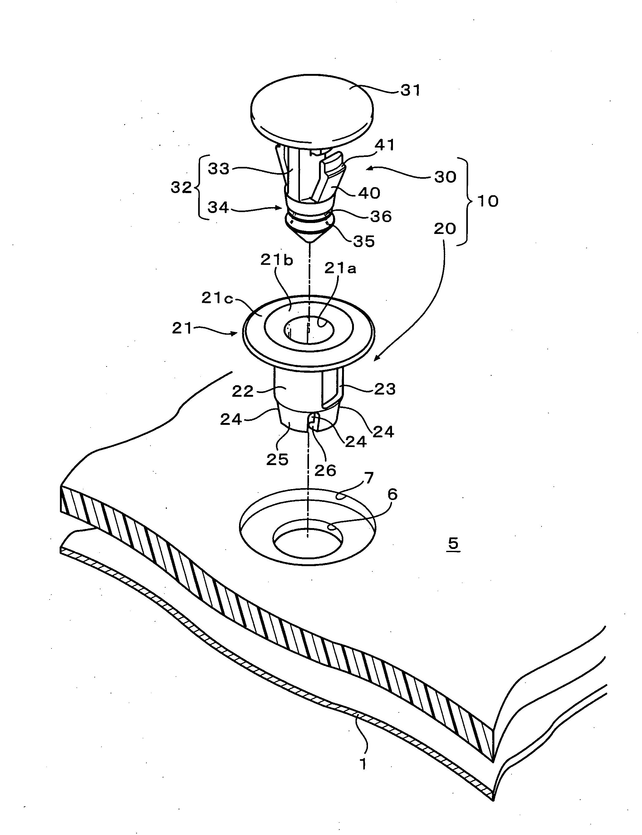 Two-piece clip