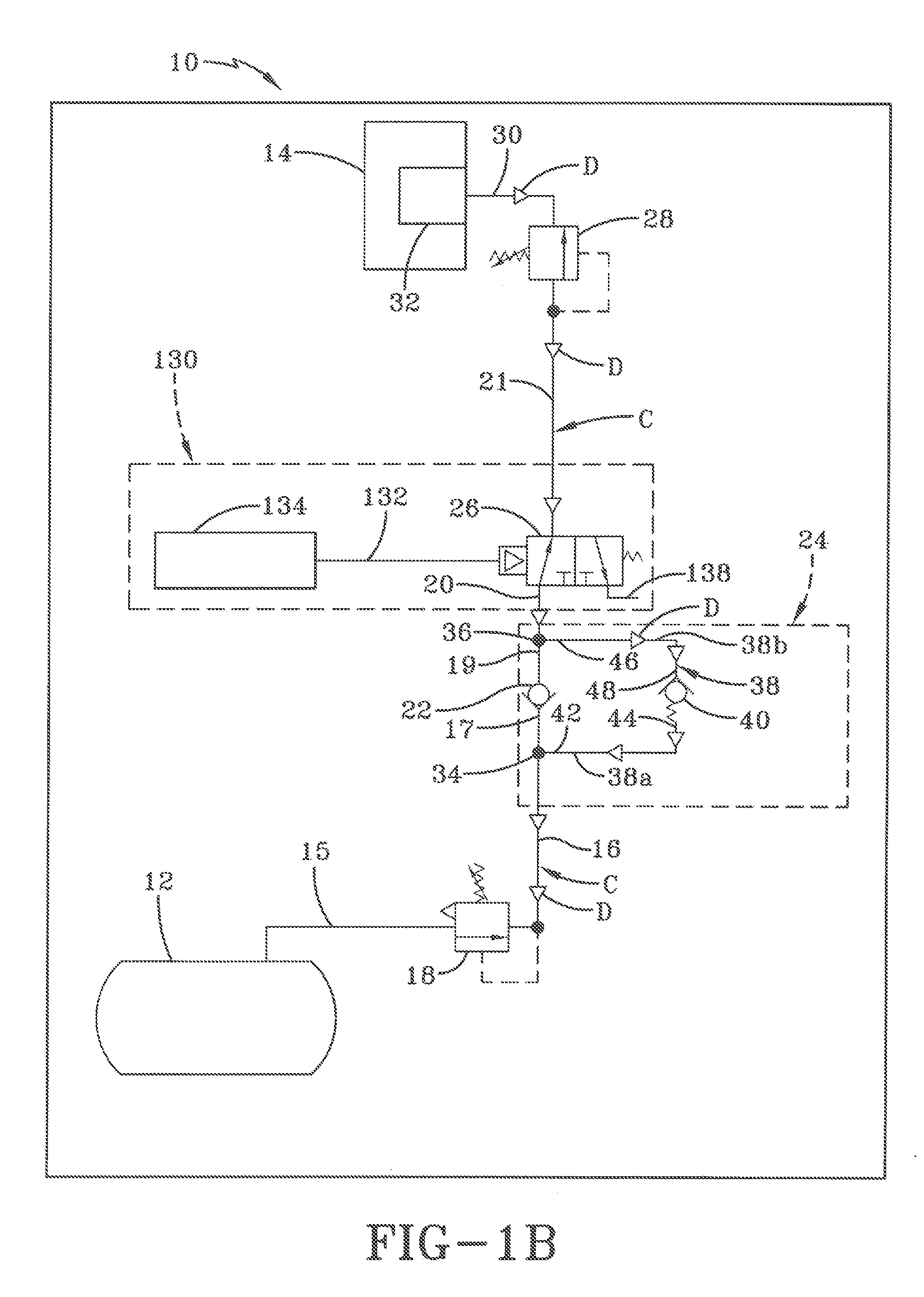 Tire inflation system with discrete deflation circuit