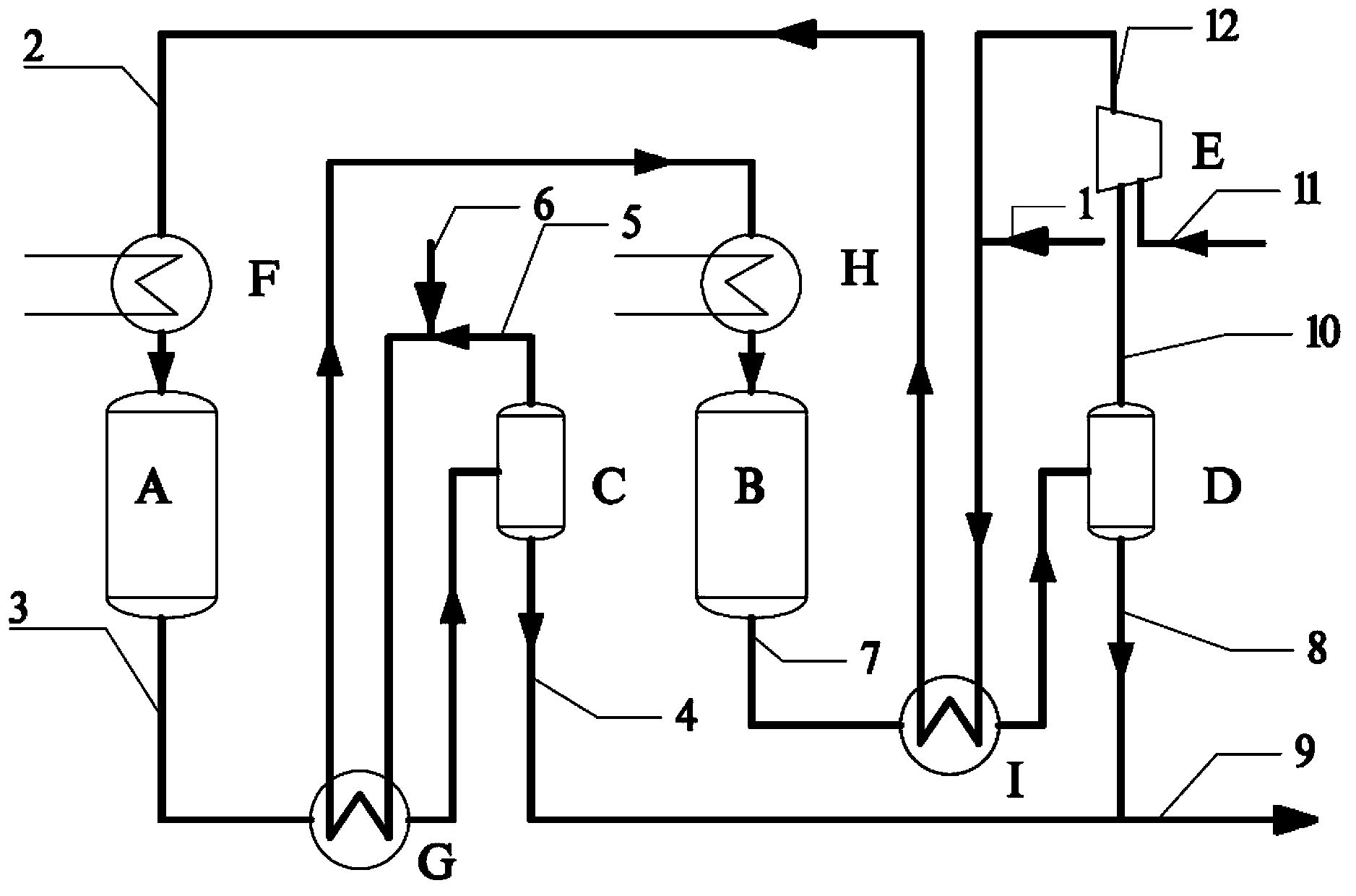 Device and method for multistage acetic acid or acetate catalytic hydrogenation-based ethanol preparation