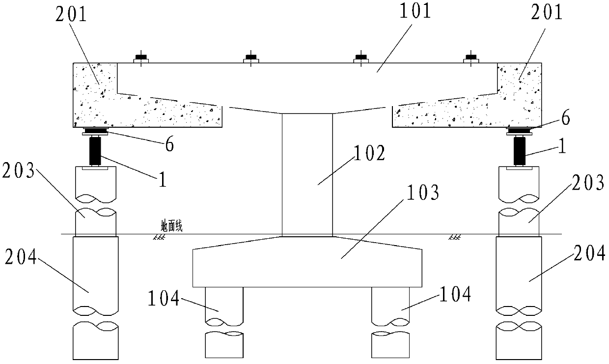 Process for reinforcing adjustable and controllable capping beam of piers