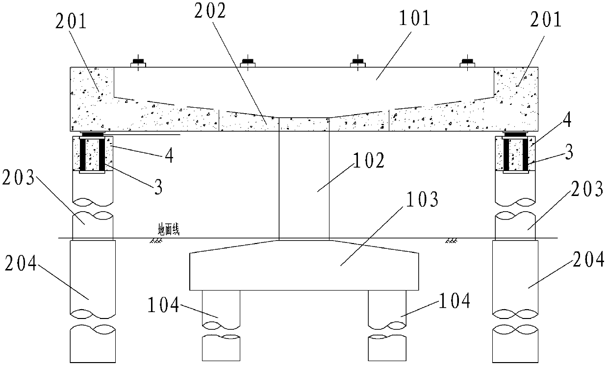 Process for reinforcing adjustable and controllable capping beam of piers