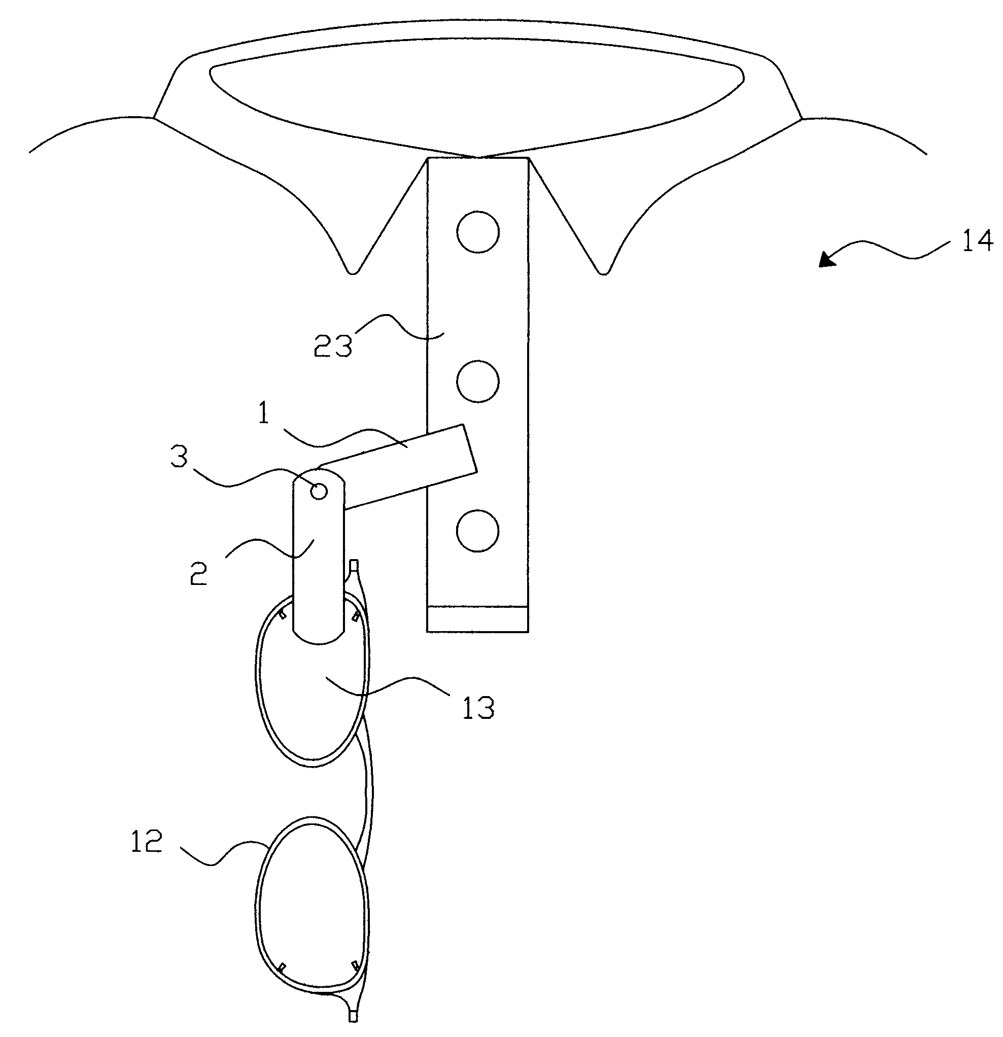 Fastening mechanism for eyewear