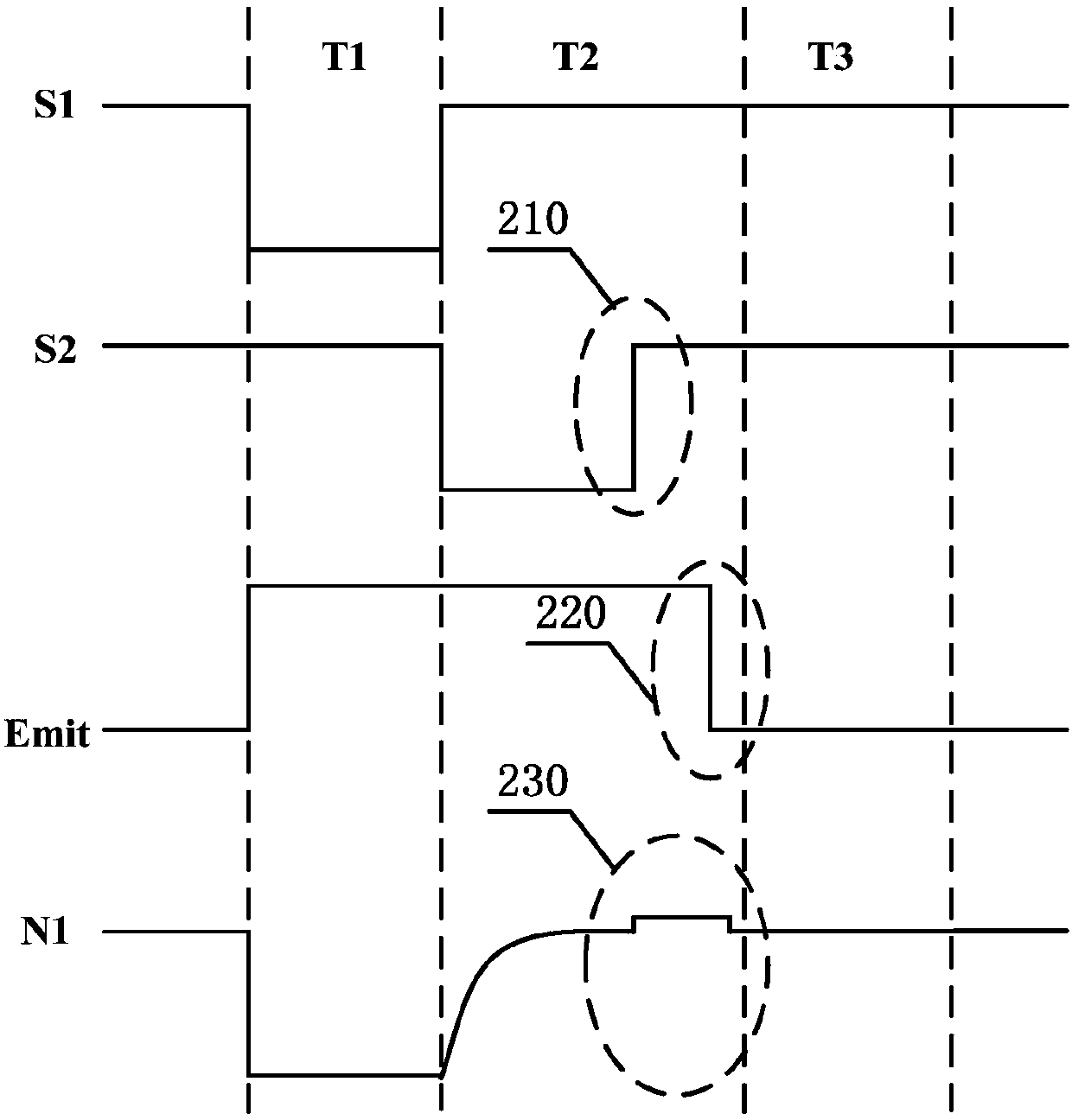 Driving circuit, organic electroluminescent diode display and driving method