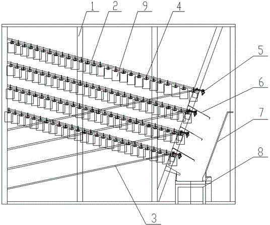 Intensive storage and sorting method and equipment for bagged items