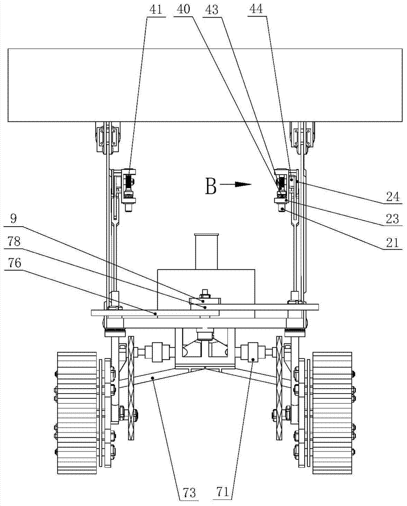 Walking mechanism of sampling robot