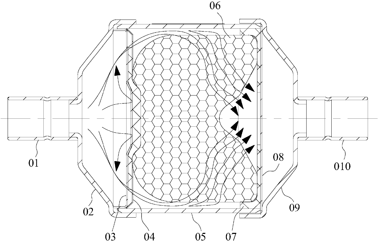 Unidirectional drying filter