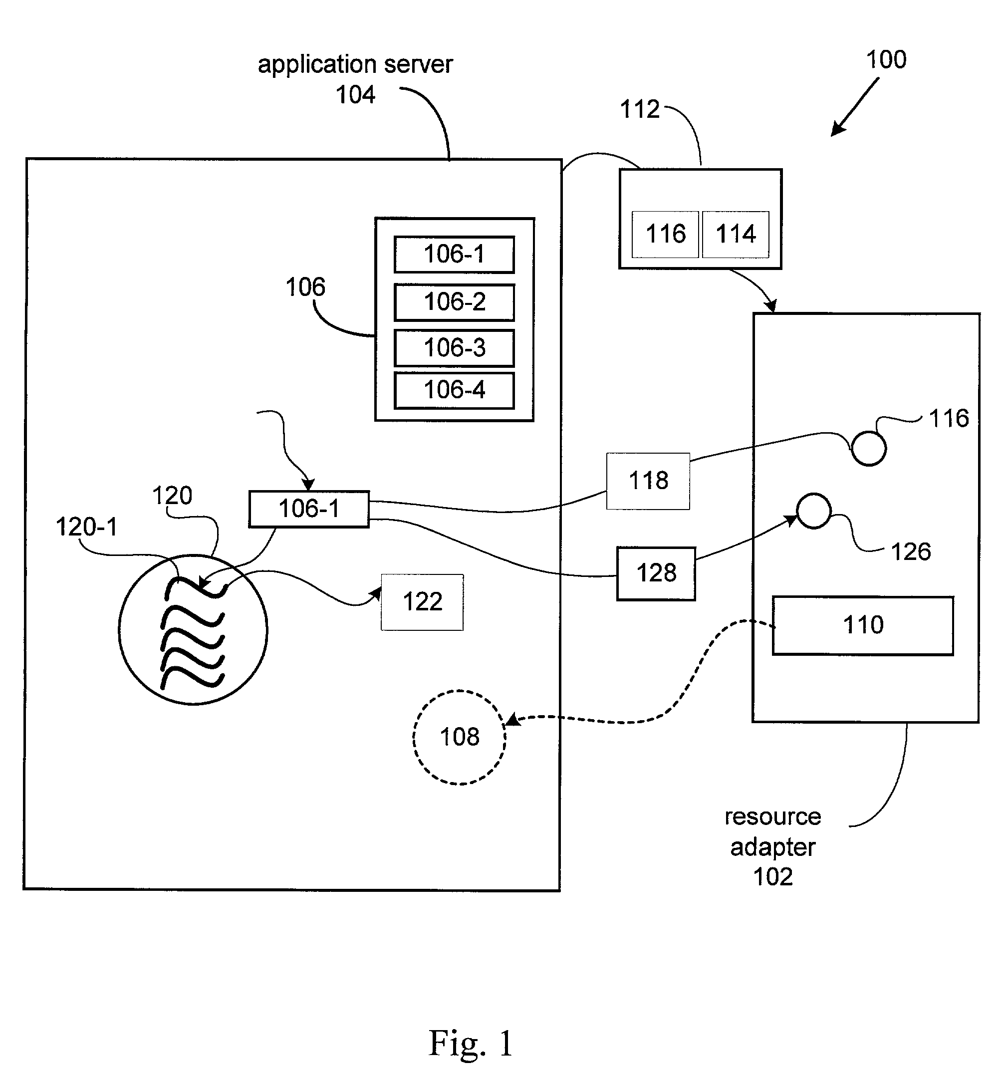 Callback event listener mechanism for resource adapter work executions performed by an application server thread