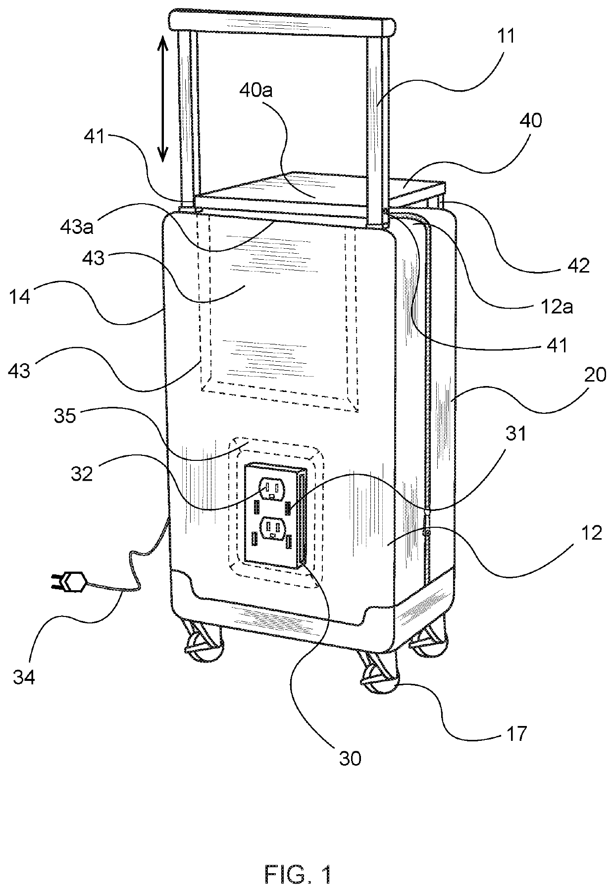 Travel suitcase