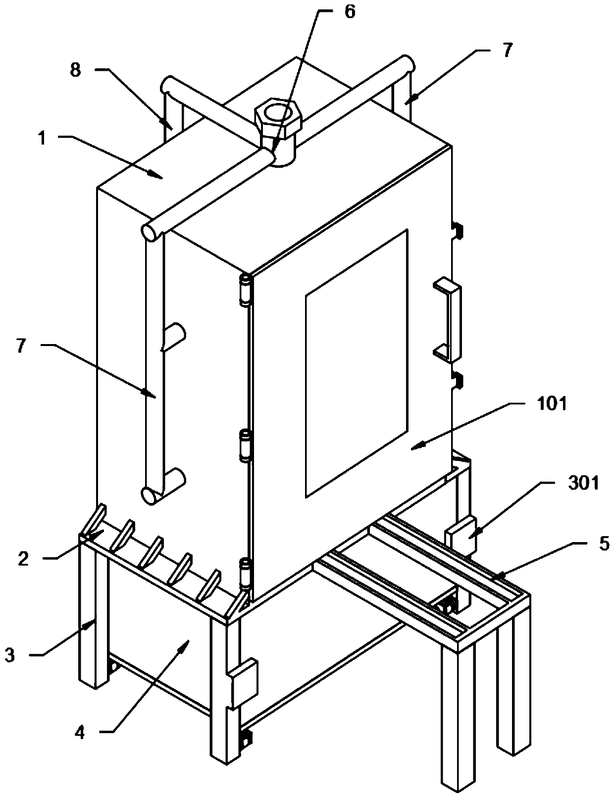 Cleaning device used for polishing mechanical gears after processing