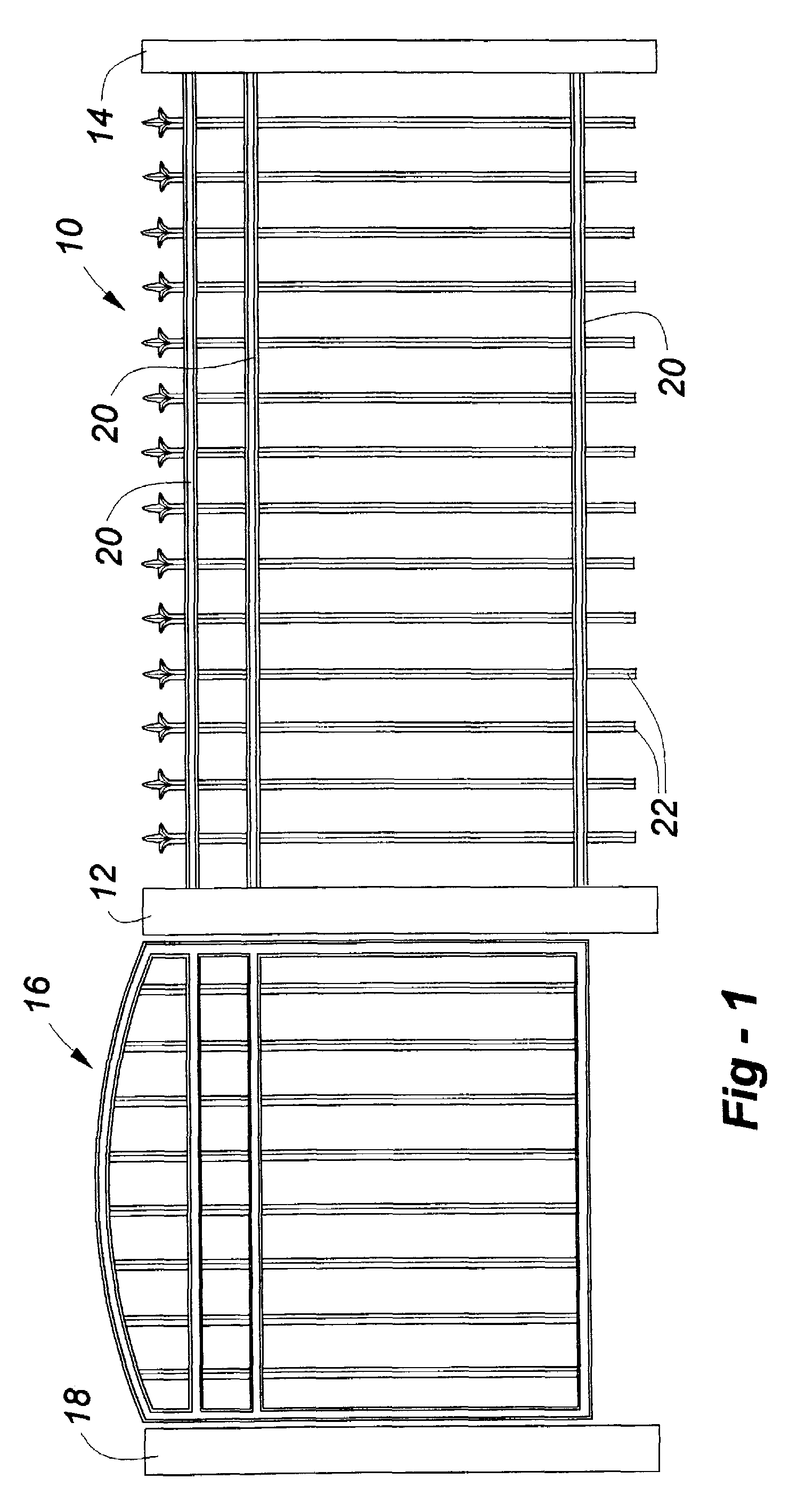 Plastic fencing simulative of wrought iron